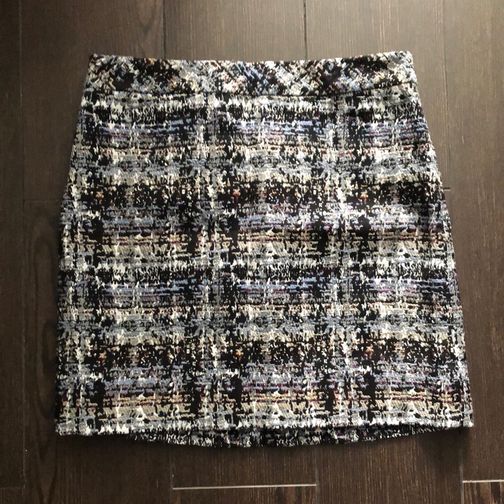 NEW J. Crew Mini Skirt - Black Blue - 00 XXS
